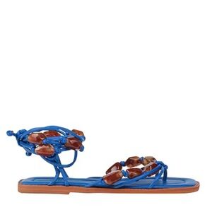 NWT - FARM RIO
SANDALS - Blue Beaded Strappy
